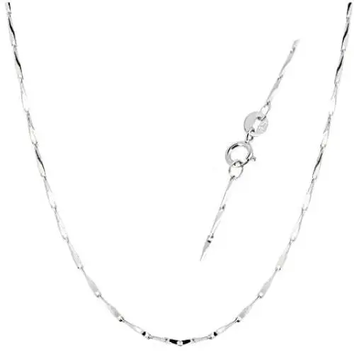 ByLove Jewelry Sterling Silver Bar Link Chain Necklace ByLove Jewelry Sterling Silver Bar Link Chain Necklace