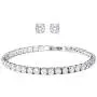 Shop LC Delivering Joy Women Diamond April Birthstone Tennis Bracelet with Stud Solitaire Earrings White Cubic Zirconia CZ Fashion Jewelry Birthday Gifts Set 7'' Cttw 11.5 Shop LC Delivering Joy Women Diamond April Birthstone Tennis Bracelet with Stud Solitaire Earrings White Cubic Zirconia CZ Fashion Jewelry Birthday Gifts Set 7'' Cttw 11.5