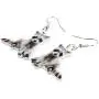 NEWEI Acrylic North America Raccoon Ringtail Earrings Dangle Novelty Animal Jewelry For Women Girl Charm