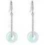 Jade Earrings Protect Safety Charm Jade Clasp Fashion And Elegant Jewelry Dangle Earrings For Women.Sterling Silver Ear Hook.
