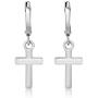 Gem Stone King Gorgeous Small Cross Dangle Earrings