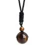 Nicestone Natural Stone Healing Crystal Pendant Necklace Black Rope Chain for Women Men…… Nicestone Natural Stone Healing Crystal Pendant Necklace Black Rope Chain for Women Men……