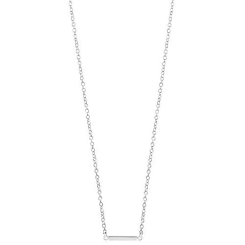 Boma Jewelry Sterling Silver Mini Bar Necklace, 18 Inches