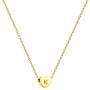 Ovian Heart Initial Necklace for Women 18K Gold Plated Stainless Steel Tiny Heart Pendant Engraved Letter Necklace Personalized Monogram Name Necklace for Girls