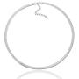 JIBSA 18K Gold Plated Choker Layered Thin Dainty Chain Necklace 14'' 16'' 18'' Long for Women Teen Girls Fashion Jewelry
