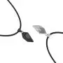 LEGENSTAR Two Souls One Heart Pendant Necklaces for Couple,Wishing Stone Creative Magnet Couples Necklace