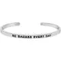 Be Badass Every Day Motivational Mantra Quote Cuff Bracelet, Graduation Gift, Birthday Jewelry Gifts for Women, Teen Girls