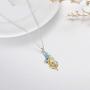 AOBOCO Phoenix Necklace Sterling Silver with Austria Crystal, Birthday Anniversary Gift for Women Wife