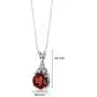 Peora Garnet Pendant Sterling Silver 2.50 Carats