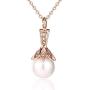 Muyuer Pearl Urn Necklace Pendant Hold Cremation Ashes Keepsake Memorial Jewelry