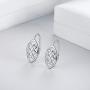 WINNICACA [ Celtic Knot & Lotus& Sunflower & Daisy ] Sterling Silver Leverback Earrings Jewelry for Women Teens Birthday Gifts