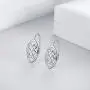 WINNICACA [ Celtic Knot & Lotus& Sunflower & Daisy ] Sterling Silver Leverback Earrings Jewelry for Women Teens Birthday Gifts