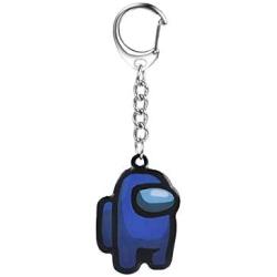 COMTRUDE Among Us Keychain, Premium Stainless Steel Amongus Game Keychain for Strategy Casual Game Lovers