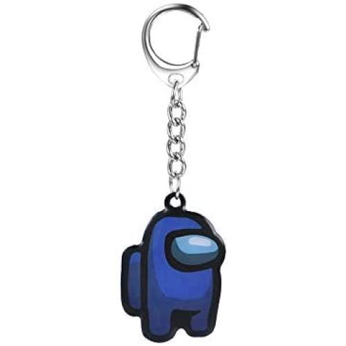 COMTRUDE Among Us Keychain, Premium Stainless Steel Amongus Game Keychain for Strategy Casual Game Lovers