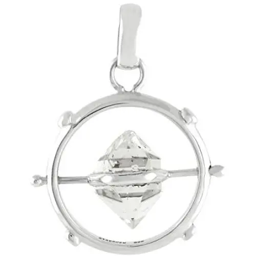 Starborn Herkimer Diamond Spinner Pendant in Sterling Silver Starborn Herkimer Diamond Spinner Pendant in Sterling Silver