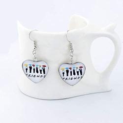 AKTAP Friends TV Show Inspired Featuring Mohamed Drissi Drop Earrings Movie TV Series Jewelry Gift