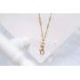 Christina Geometric Womens Fashion Lanyard Necklace with Swivel Clasp (Gold)