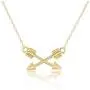 HUNO Stainless Steel Chain Cross Arrow Pendant Necklace with Message Card Friendship Best Friends Jewelry Gifts for Women HUNO Stainless Steel Chain Cross Arrow Pendant Necklace with Message Card Friendship Best Friends Jewelry Gifts for Women