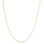 Kooljewelry 10k Yellow Gold 0.6 mm Diamond-cut Cable Chain Necklace (16, 18, 20 or 24 inch)