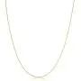 Kooljewelry 10k Yellow Gold 0.6 mm Diamond-cut Cable Chain Necklace (16, 18, 20 or 24 inch)