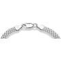 Miabella 925 Sterling Silver Italian 6mm Solid Bismark Mesh Link Chain Bracelet for Women 6.5, 7, 7.5, 8 Inch Made in Italy
