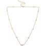 ALAIX Womens Long Necklace Gold Chain Choker Necklaces for Tops Sweater Beads Necklace Long for Women