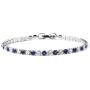Shop LC Silvertone Cubic Zirconia CZ Round Created Emerald May Birthstone Hoops Hoop Earrings Tennis Bracelet 7'' Prom Prom Jewelry Sets for Women Mothers Day Gifts Cttw 9.2