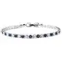 Shop LC Silvertone Cubic Zirconia CZ Round Created Emerald May Birthstone Hoops Hoop Earrings Tennis Bracelet 7'' Prom Prom Jewelry Sets for Women Mothers Day Gifts Cttw 9.2