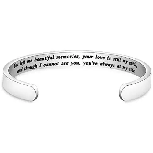 Memory Bracelet with Guardian Angel Loss Jewelry Remember Loved One You Left Me Beautiful Memories Bracelet Memory Bracelet with Guardian Angel Loss Jewelry Remember Loved One You Left Me Beautiful Memories Bracelet