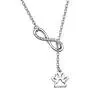 Dog Paw Print Pendant Infinity Love Heart Necklace Dogs Lover Gift Dog Paw Print Pendant Infinity Love Heart Necklace Dogs Lover Gift