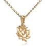Clayton Jewelry Lotus Flower Stainless Steel Necklace