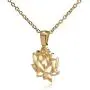 Clayton Jewelry Lotus Flower Stainless Steel Necklace Clayton Jewelry Lotus Flower Stainless Steel Necklace