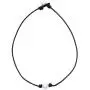 Aobei Single Cultured Freshwater Pearl Choker Necklace for Women Genuine Leather Jewelry Handmade