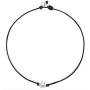 The Woos 2 Pcs African Vinyl Disc Beaded Pearl Necklaces Waterproof Braided Leather Necklace Wax Rope Chain Set Handmade Summer Beach Ethnic Style for Women Jewelry