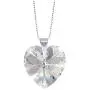 925 Sterling Silver Crystal Heart Pendant Necklace Made with Swarovski Elements - Turquoise, Clear, Aurora Borealis - 18'' Box Chain 925 Sterling Silver Crystal Heart Pendant Necklace Made with Swarovski Elements - Turquoise, Clear, Aurora Borealis - 18'' Box Chain