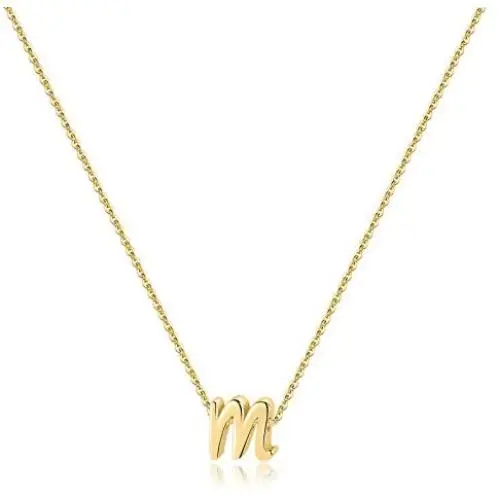 Memorjew 925 Sterling Silver Initial Necklace for Women Girls, Dainty Hypoallergenic Cursive Initial Necklace for Women Girls Jewelry Gifts Memorjew 925 Sterling Silver Initial Necklace for Women Girls, Dainty Hypoallergenic Cursive Initial Necklace for Women Girls Jewelry Gifts