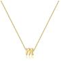 Memorjew 925 Sterling Silver Initial Necklace for Women Girls, Dainty Hypoallergenic Cursive Initial Necklace for Women Girls Jewelry Gifts