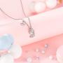 PPJew Unicorn Necklace for Girls Crystal Pendant Necklaces Unicorn Jewelry for Teens Little Girls Daughter Granddaughter Birthday Party Gift