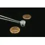 Dahi Shop Third Eye Necklace Nazar Amulet Turkish Greek Evil Eye Necklace Pendant Delivered with Jewelry Gift Box Natural Gemstone Circle Pendant 16'' Chain Silver-Tone + 2'' Extender