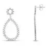 14k Gold Plated 925 Sterling Silver Round Cut White Cubic Zirconia Teardrop Drop Dangle Earrings Delicate Jewelry For Womens 14k Gold Plated 925 Sterling Silver Round Cut White Cubic Zirconia Teardrop Drop Dangle Earrings Delicate Jewelry For Womens