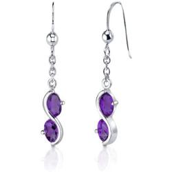 Peora Nurse Retirement Jewelry for Women - Sterling Silver Necklace Earrings Set Amethyst Oval Shape, Farewell Gifts for Coworker with Gift Box