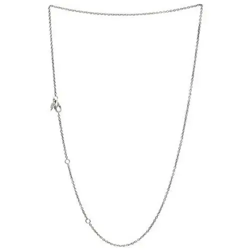 Ollia Jewelry 925 Sterling Silver 1.5mm Adjustable Rolo Chain Necklace with Lobster Claw Clasp Fit European Style Beads and Charms