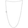 Ollia Jewelry 925 Sterling Silver 1.5mm Adjustable Rolo Chain Necklace with Lobster Claw Clasp Fit European Style Beads and Charms