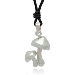 Vietguild Couple Mushroom 92.5 Sterling Silver Charm Necklace Pendant Jewelry
