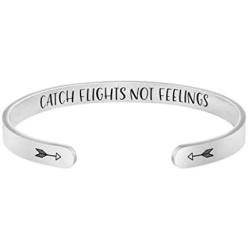 Joycuff Funny Gift for Women Inspirational Bracelet Mantra Cuff Friend Encouragement Jewelry for Daughter Sister Wife Mom Friendship