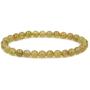 Amandastone Gem Semi Precious 6mm Round Beads Rock Crystal Jasper Stretch Bracelet 7 Inch