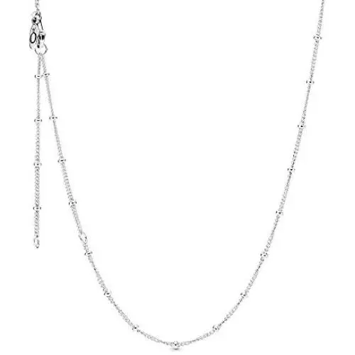 Pandora Jewelry Beaded Sterling Silver Necklace, 27.6'' Pandora Jewelry Beaded Sterling Silver Necklace, 27.6''