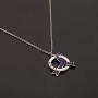 Lupus Disease Purple Ribbon Clip-on Charm/Necklace Lupus Awareness Gift Purple Awareness Lupus Survivor Jewelry