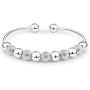 skyllc Charming Lucky Beads Bracelet Women Silver Plated Bangle Fashion Jewelry