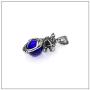 Heavstjer Punk Rock Stainless Steel Dragon Pendant Crystal Ball Necklace,24inches Link Chain